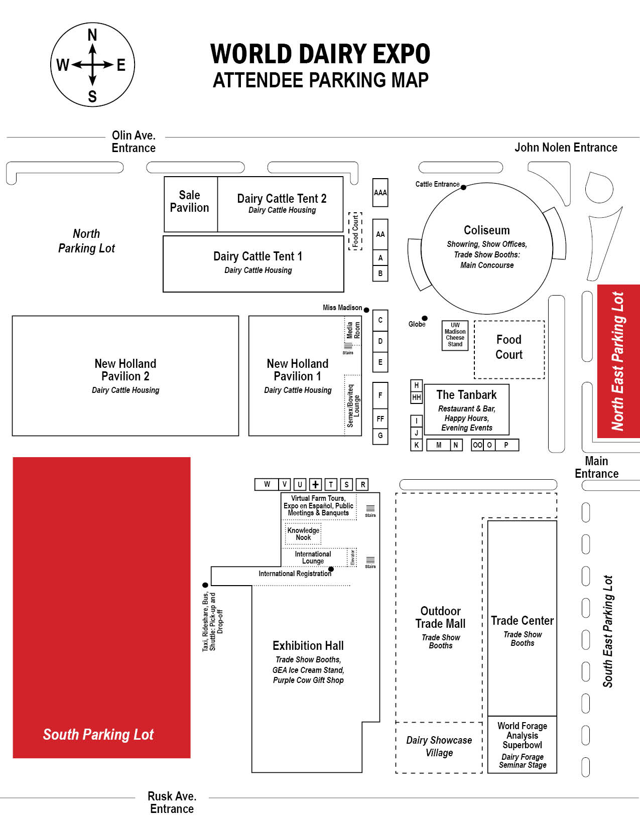Attendee Parking Map